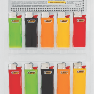 Bic J.5. Mini Lighters Display Card